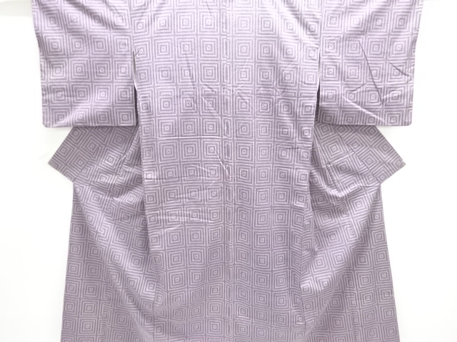 JAPANESE KIMONO / ANTIQUE KIMONO / SILK / TSUMUGI / WOVEN SQUARE